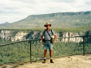 Michael Roch overlooking the Carnarvon Gorge
