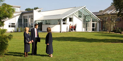 The Popham Building, home to the Art, Business & Economics and ICT departments