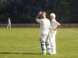 Charlie plays cricket