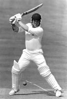 Hugh Morris opening for England against Sri Lanka in 1991