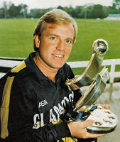 Hugh collecting silverware for his county