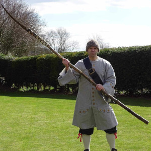 Mark Vaughan (M 1992-98) in costume