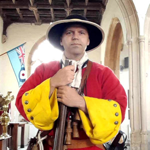Mark Vaughan (M 1992-98) in costume