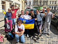 Oscar Prior-Palmer and friends Driving Ukraine