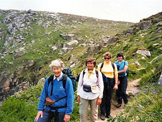 Walkers: Jane, Mum, Dorthe, Sarah