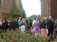 OBs gathering outside Chapel before the Service