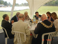 The top table enjoying lunch
