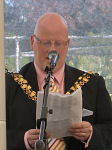 The Mayor of Tiverton, Paul Graham. Paul’s father, David Graham, worked at Blundell’s for many years as Chemistry Technician
