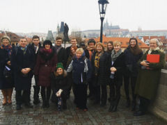 Group photo on Charles Bridge