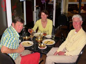 Michael Roch enjoys dinner with Janet Wooff